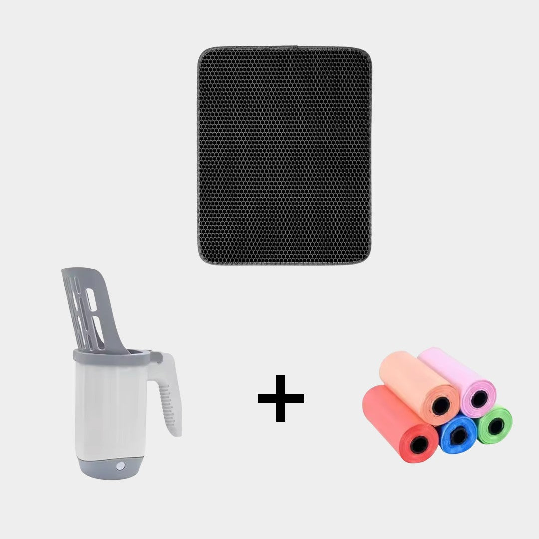 Pack Sérénité Totale (Tapis + 1 pelle + 5 rouleaux de sacs)